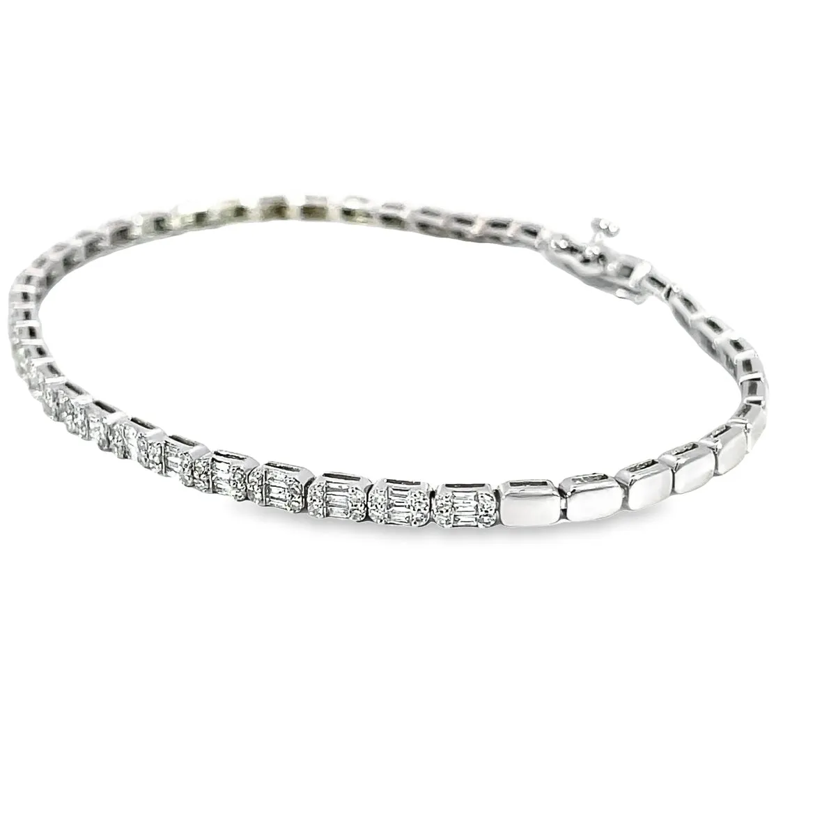 14K Baguette Diamond Tennis