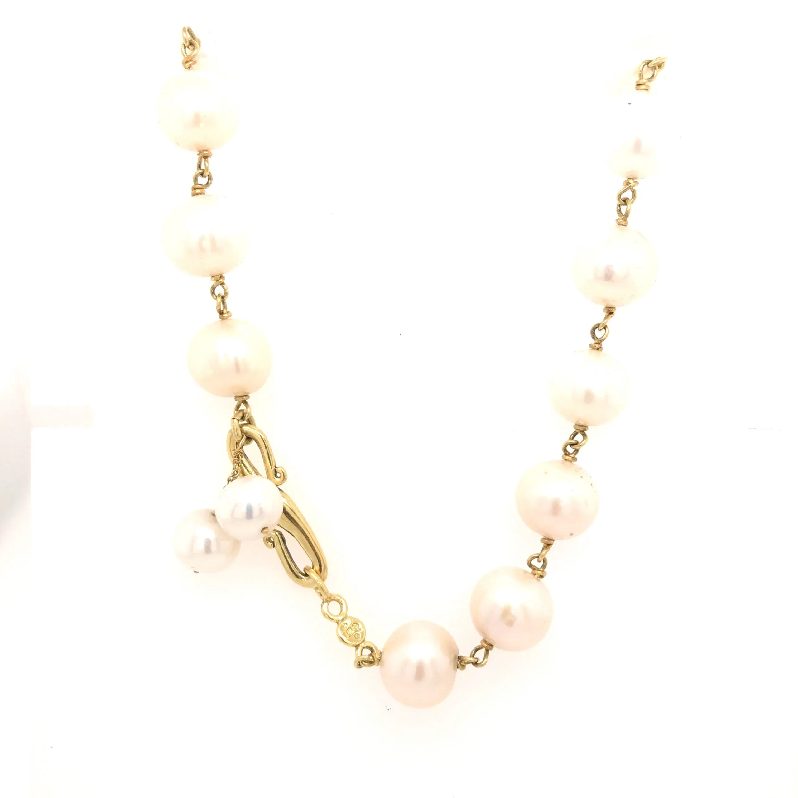 18kt Hand-Wrapped Pearl Necklace