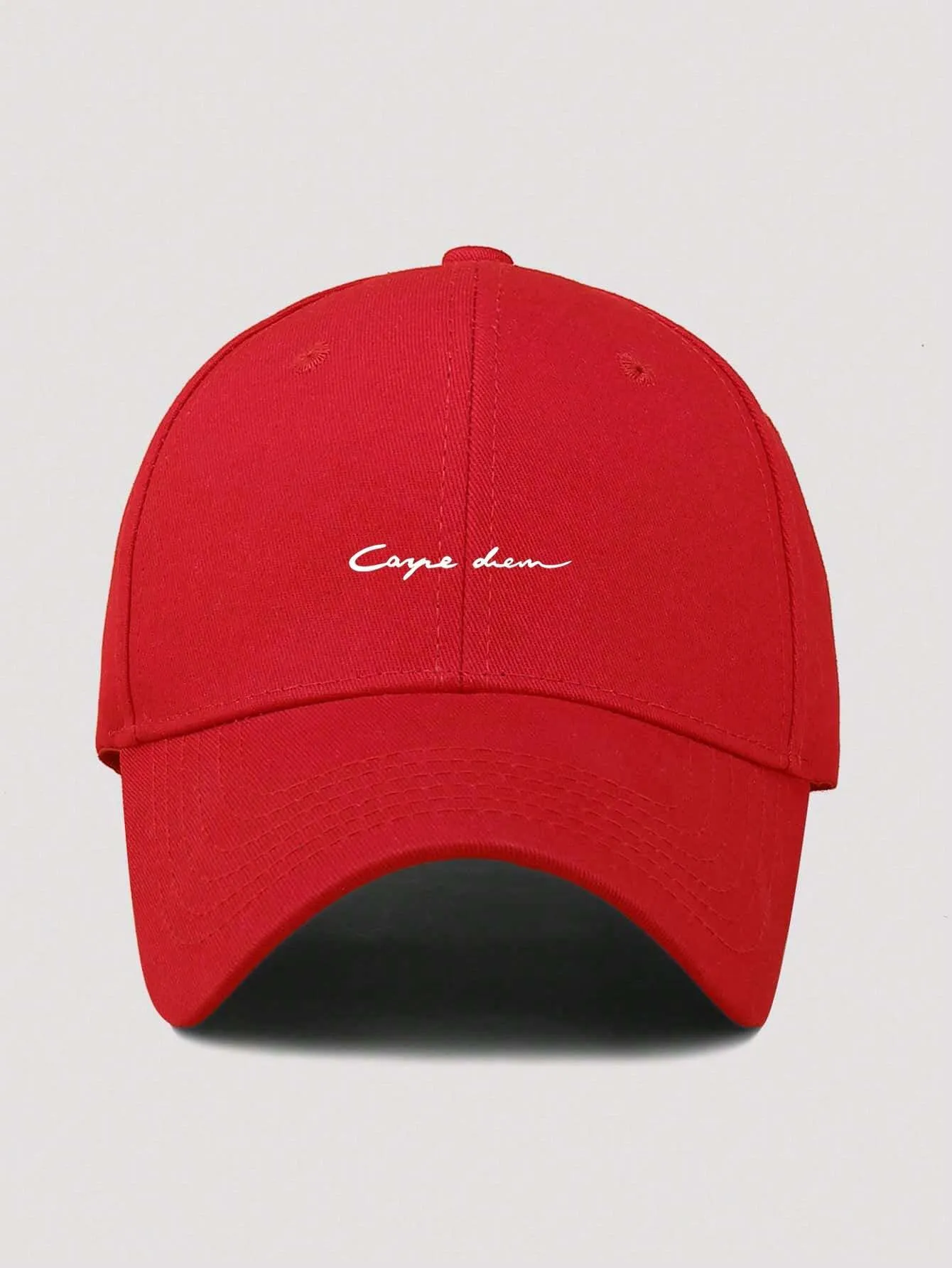 1pc Men's Casual Adjustable Baseball Cap With Minimalist Letter Print, Suitable For Daily Wear