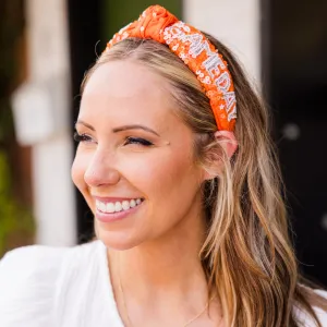 A Win Is A Win Headband, Orange-White