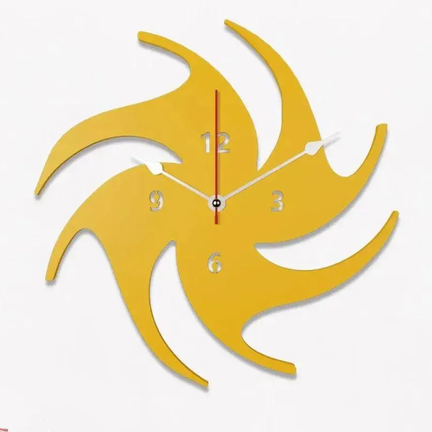 Abstract Volleyball Design Wooden Wall Clock