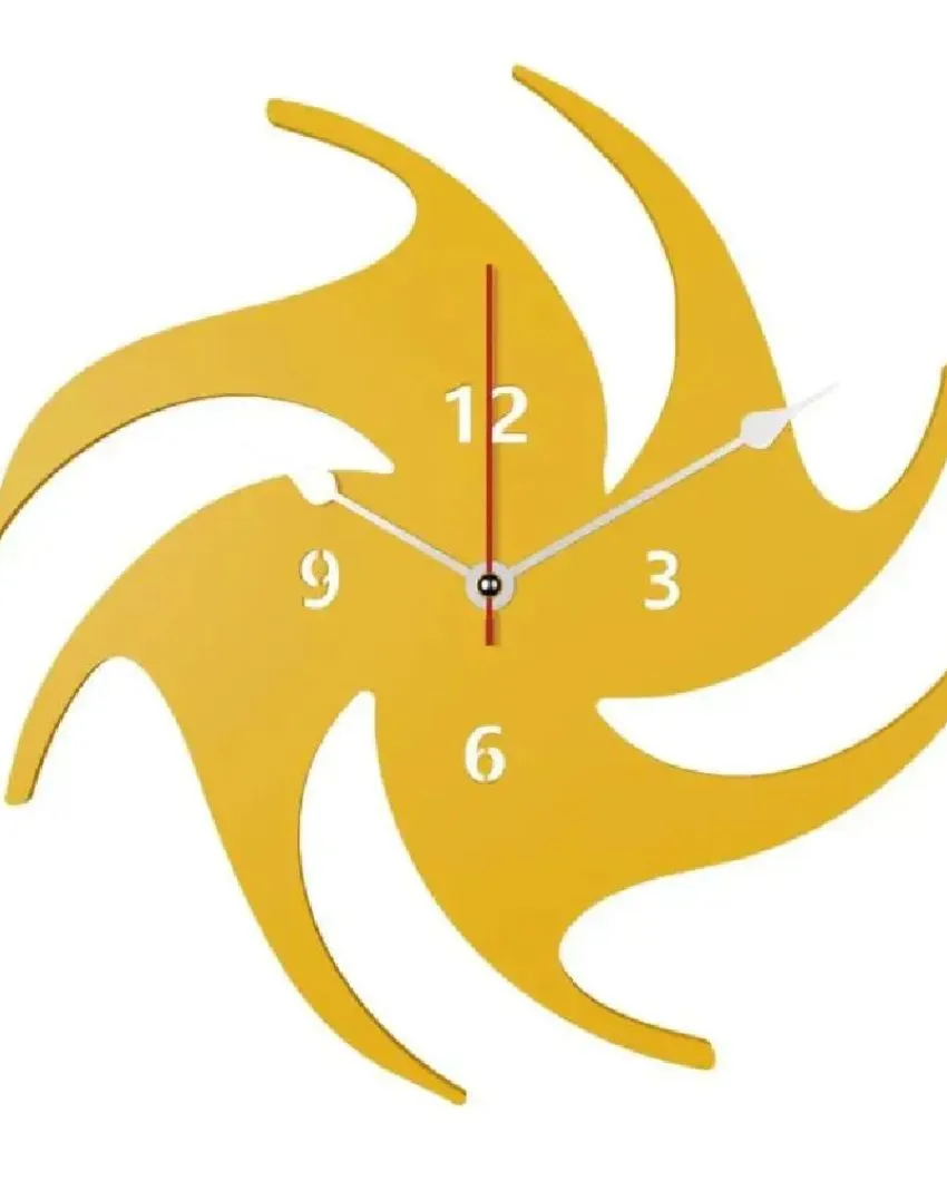 Abstract Volleyball Design Wooden Wall Clock