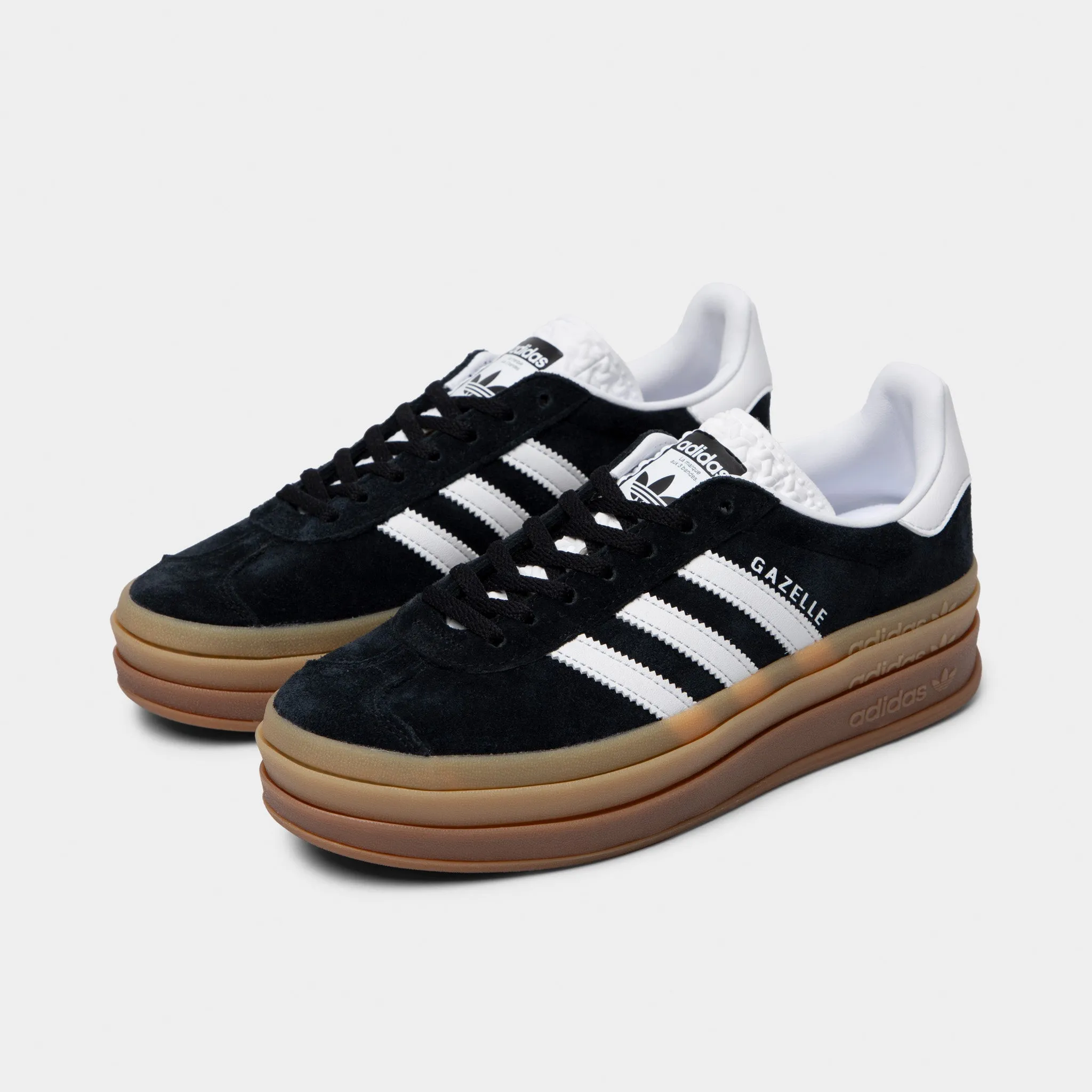 adidas Originals Women's Gazelle Bold Core Black / Cloud White - Cloud White