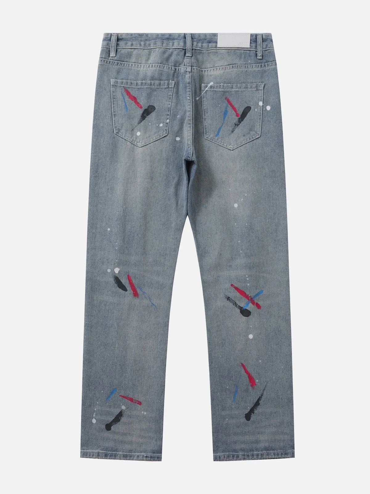 AlanBalen® - Distressed Graffiti Jeans