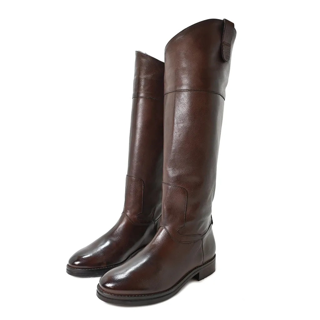 ALEX 05 - horse boots leather MOKA