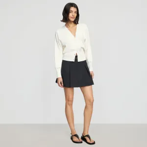 Annett Tailored Pleated Mini Skirt