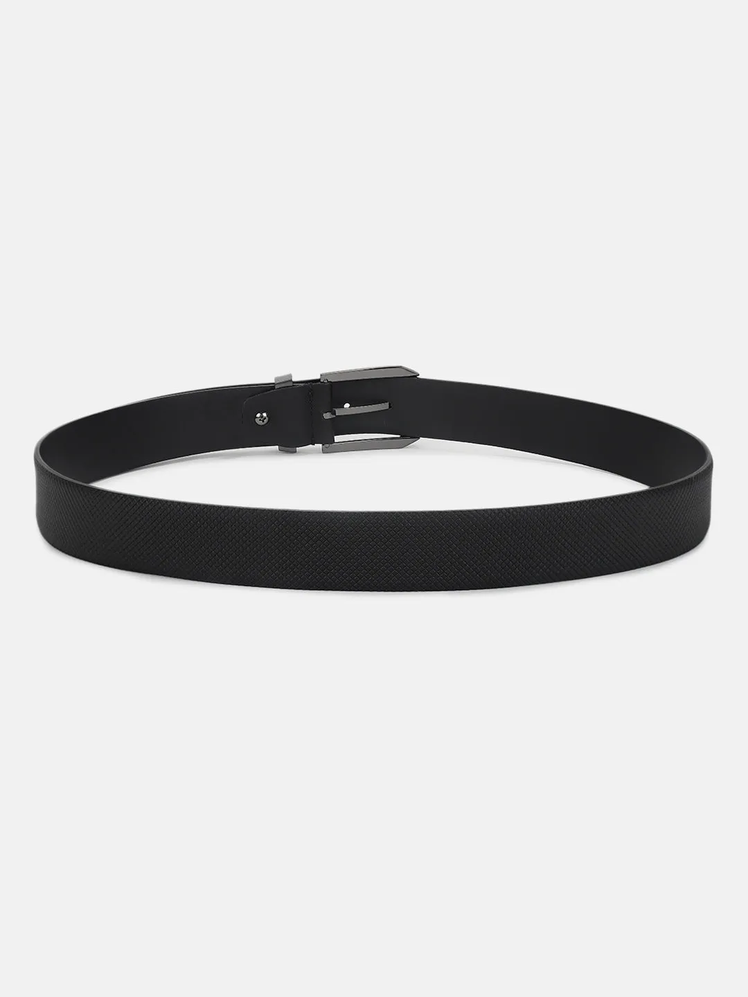 Antony Morato Men Black Solid Tang Closure Belt