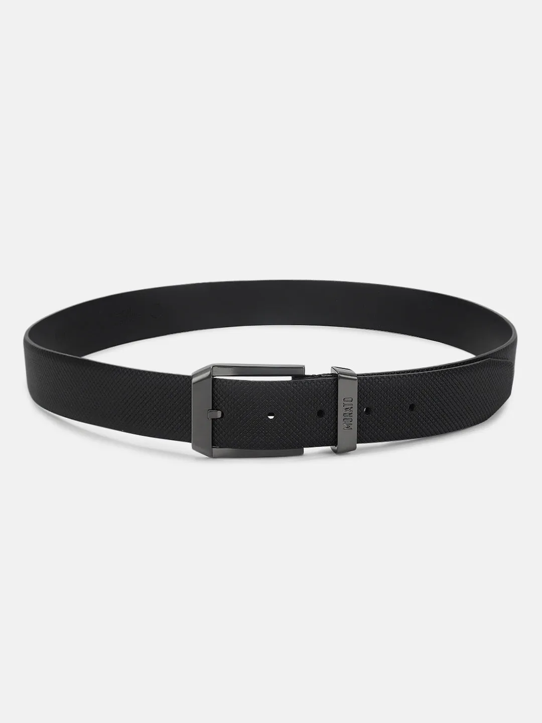 Antony Morato Men Black Solid Tang Closure Belt