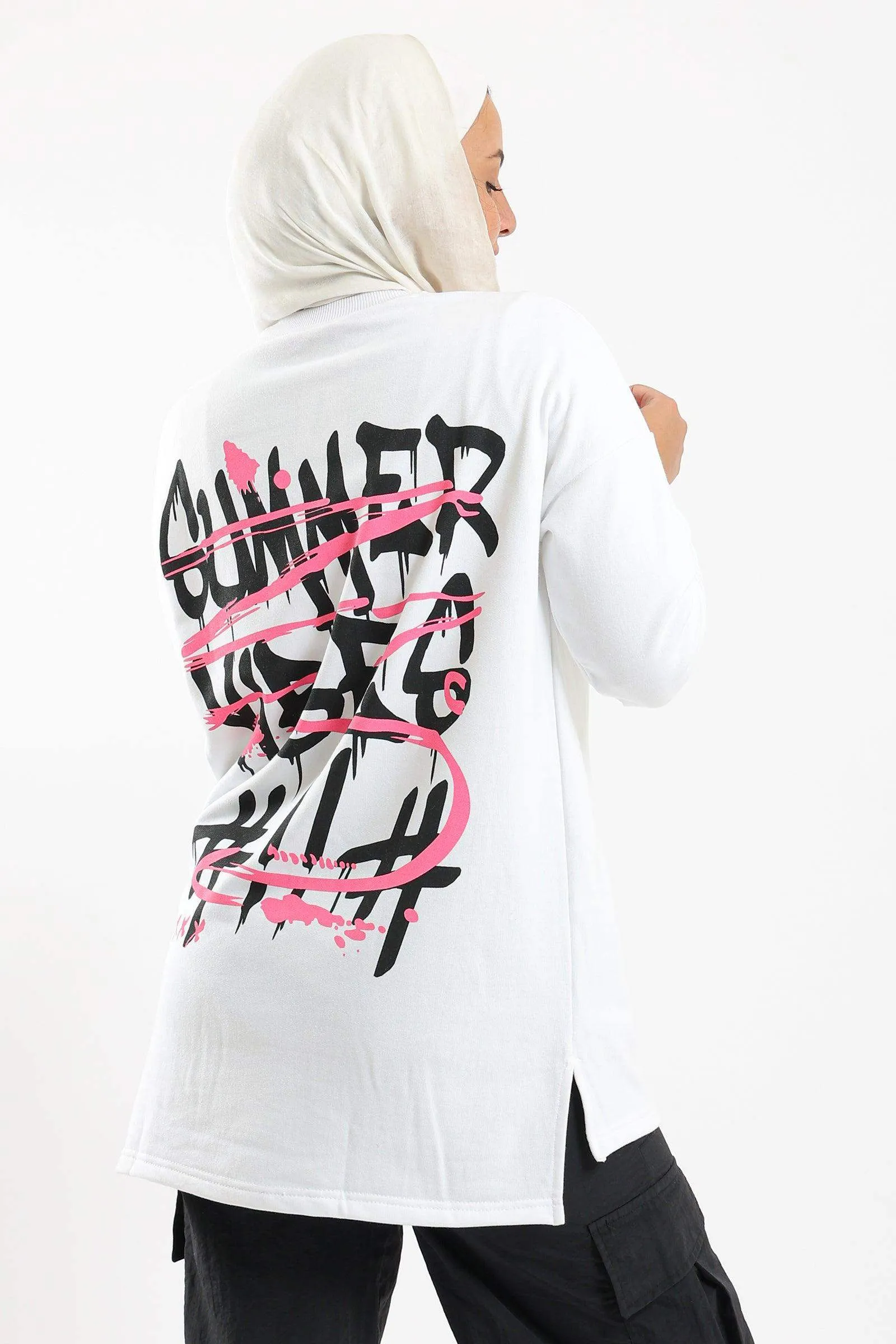 Back Printed Lounge Sweatshirt