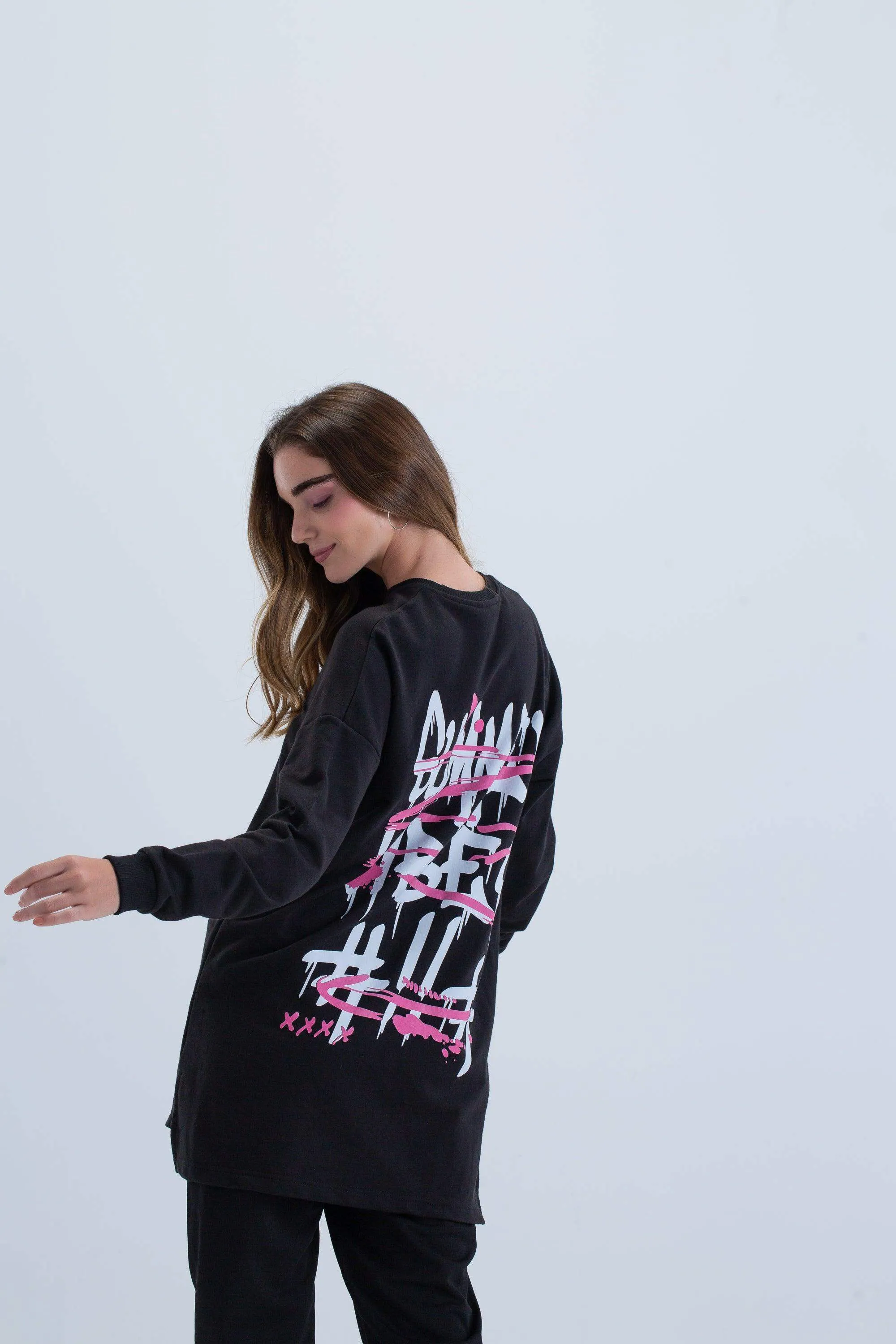 Back Printed Lounge Sweatshirt