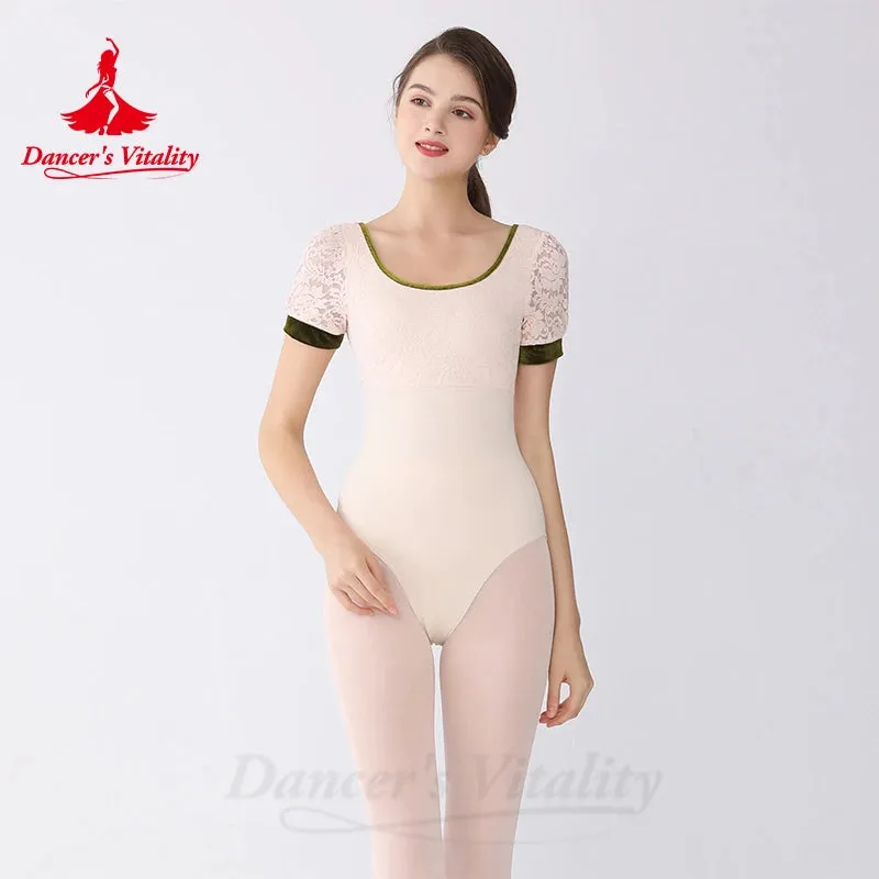 Ballet One-piece Gymnastics Suit for Adult Female Aerial Yoga Practice Suit Basic Training Bodysuit Ballet Dancing Wear Outfit