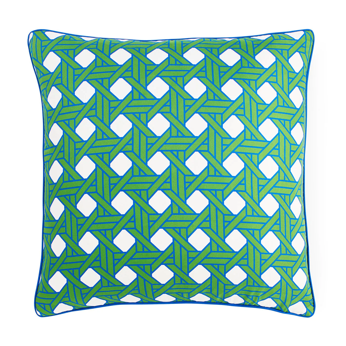 Basketweave Green Pillow