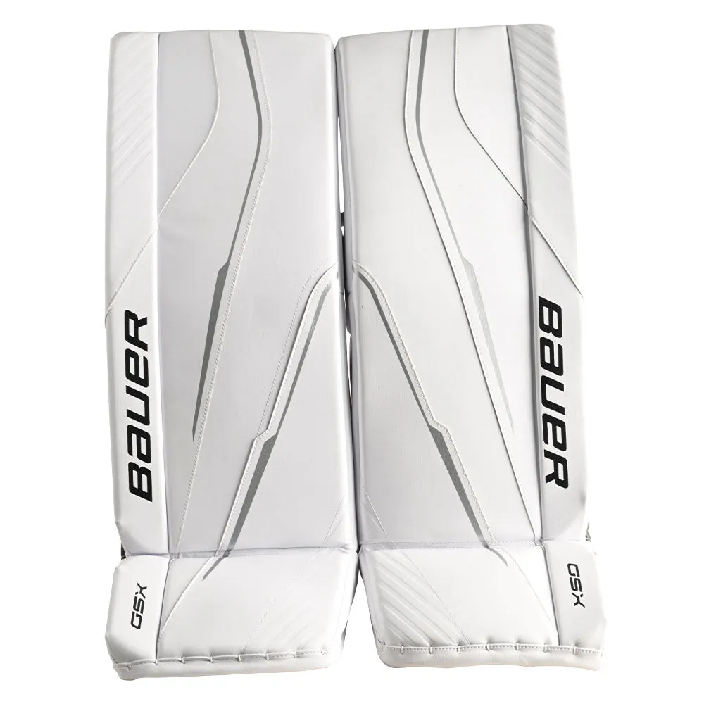 BAUER GSX GEN II WHITE JUNIOR GOALIE PADS