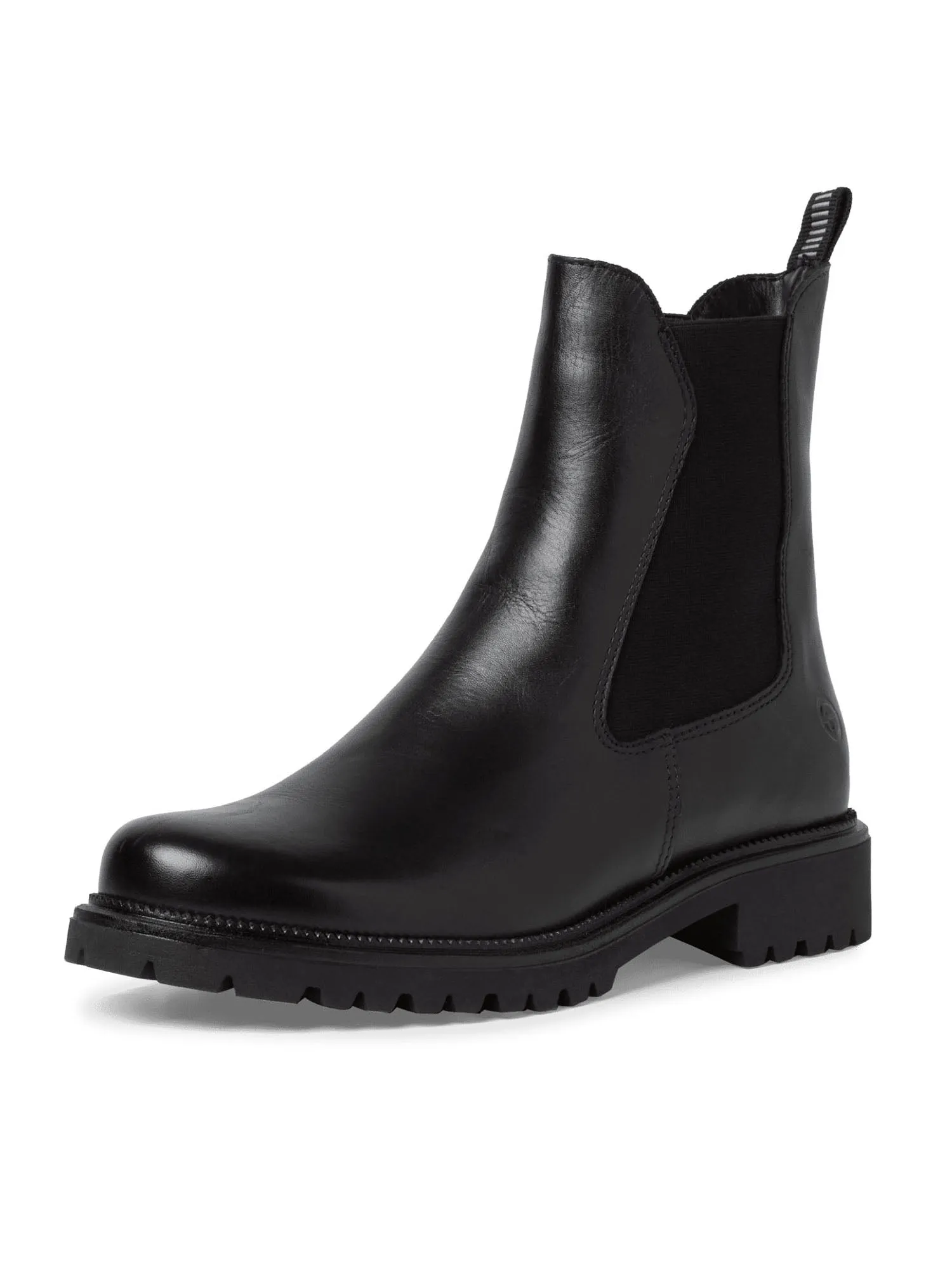 Black Leather Chelsea Boots