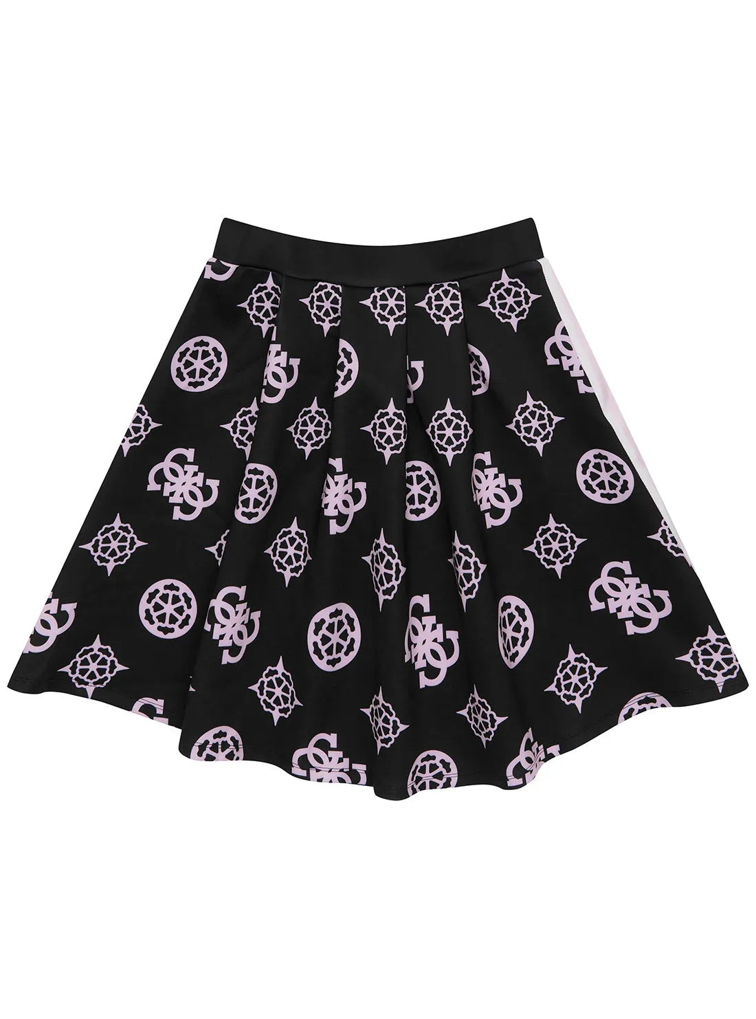 Black Pink Logo Scuba Midi Skirt (7-16)