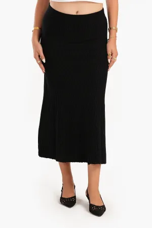 Black Pleated Skirt