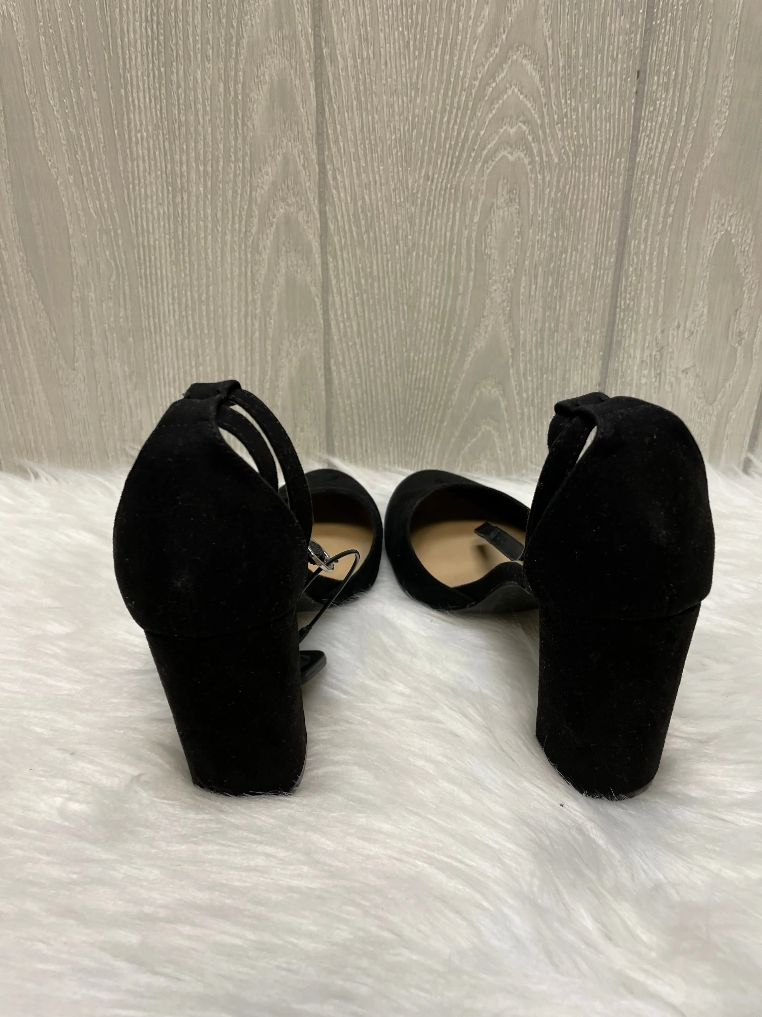 Black Shoes Heels Block Just Fab, Size 11