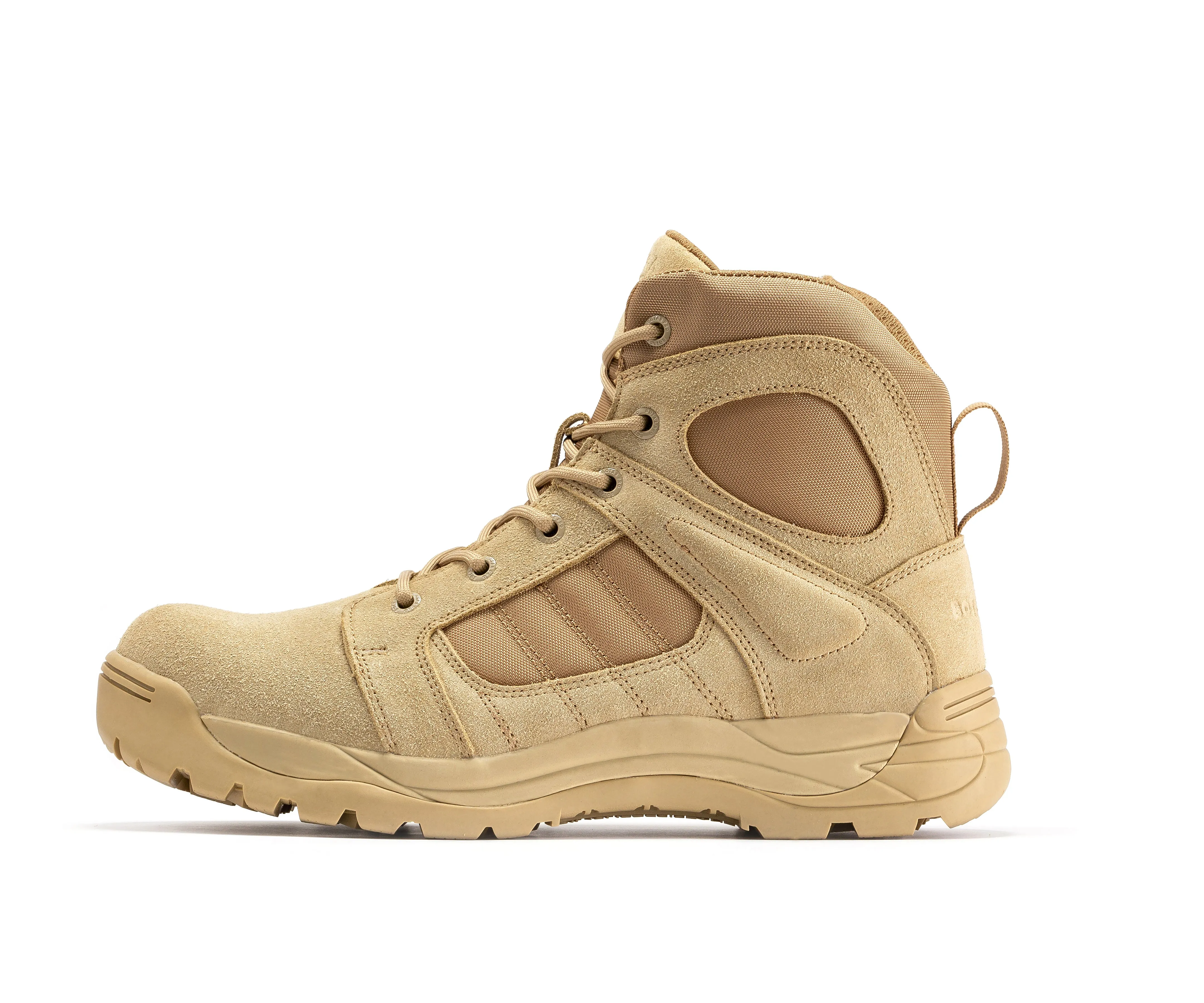 Botas Pro Sand Men's 6 inch Side Zipper Rubber Sole Tactical Boots BMP110