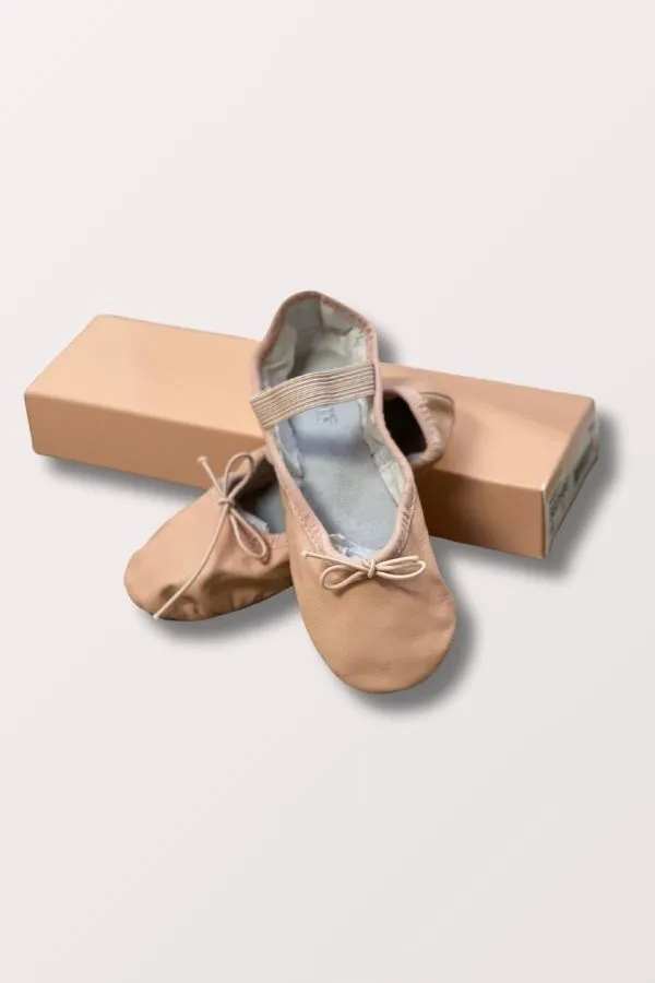 Children's Dansoft ll Split Sole Leather Ballet Shoes - Pink