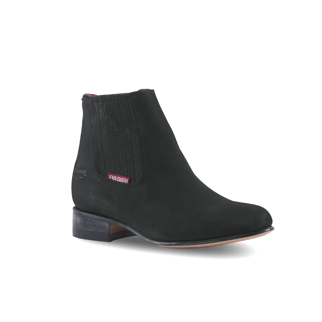 Classic Chelsea Boot Nobuck Black E800