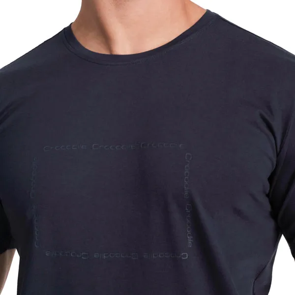 Crew Neck Slim Fit T-Shirt-Blue Depths