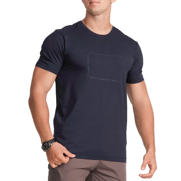 Crew Neck Slim Fit T-Shirt-Blue Depths