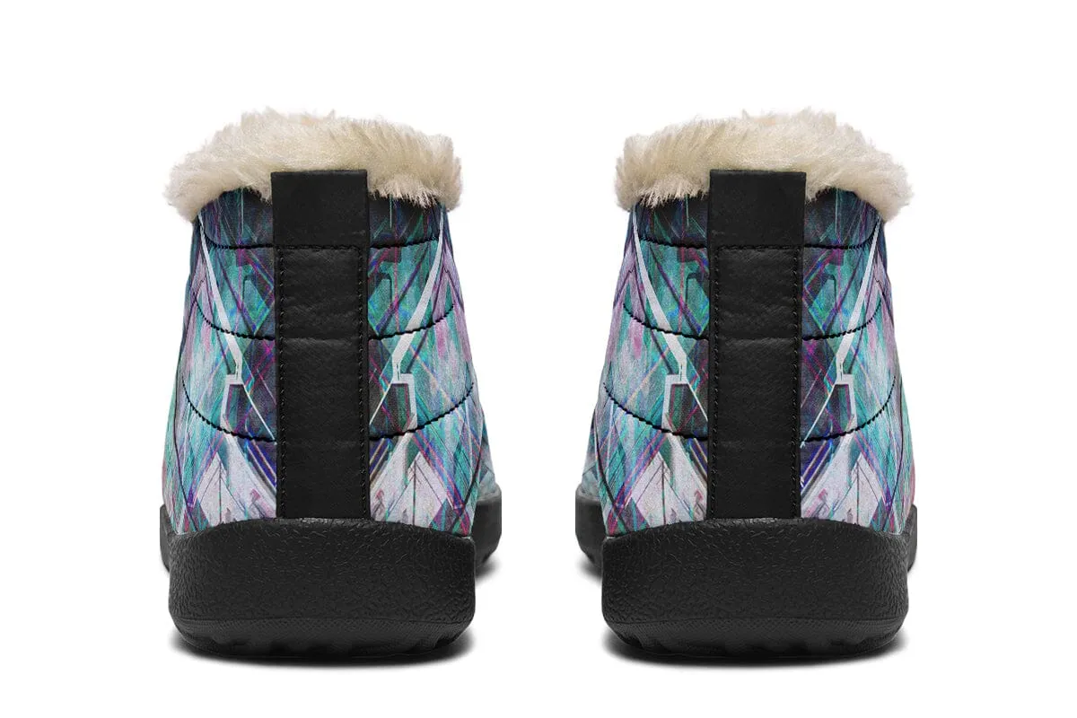 Crystal Wolf Winter Slippers