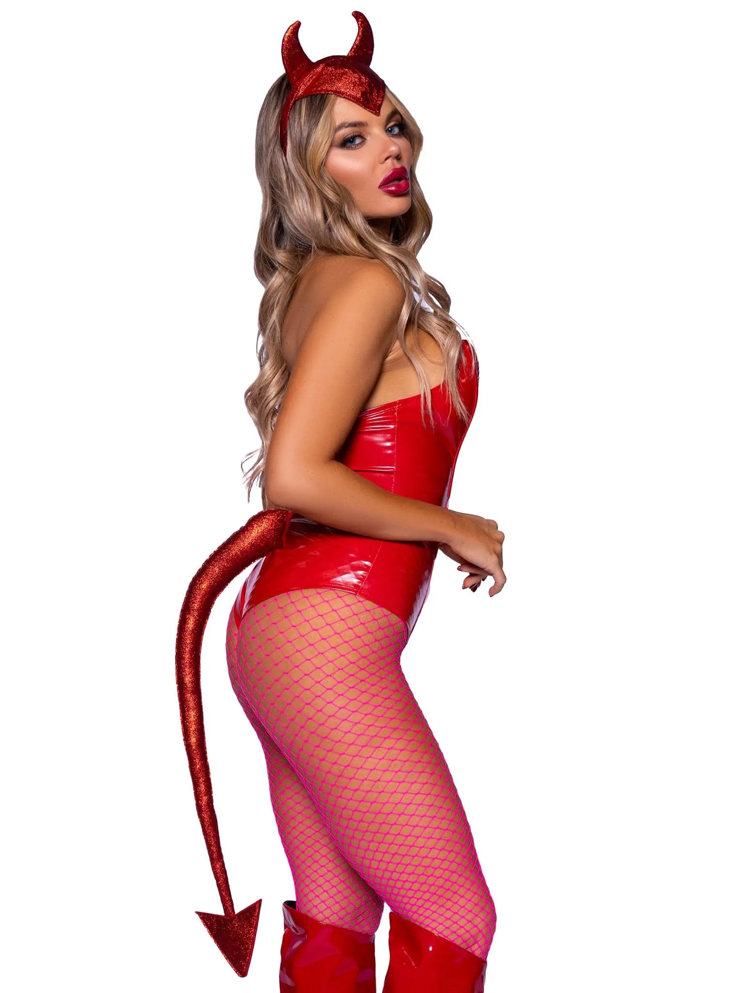 Devil Horns Headband and Tail Set