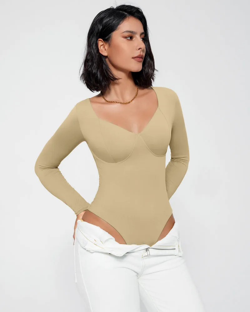 Double Lined Bodysuit Tummy Control Shapewear