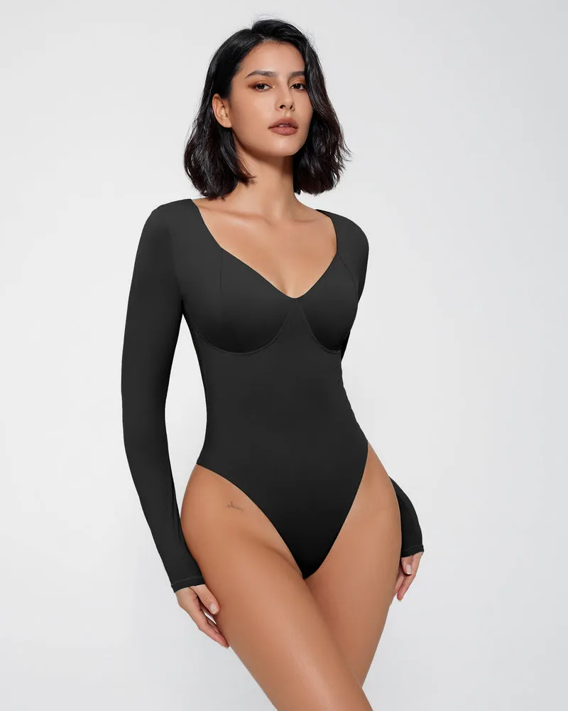 Double Lined Bodysuit Tummy Control Shapewear