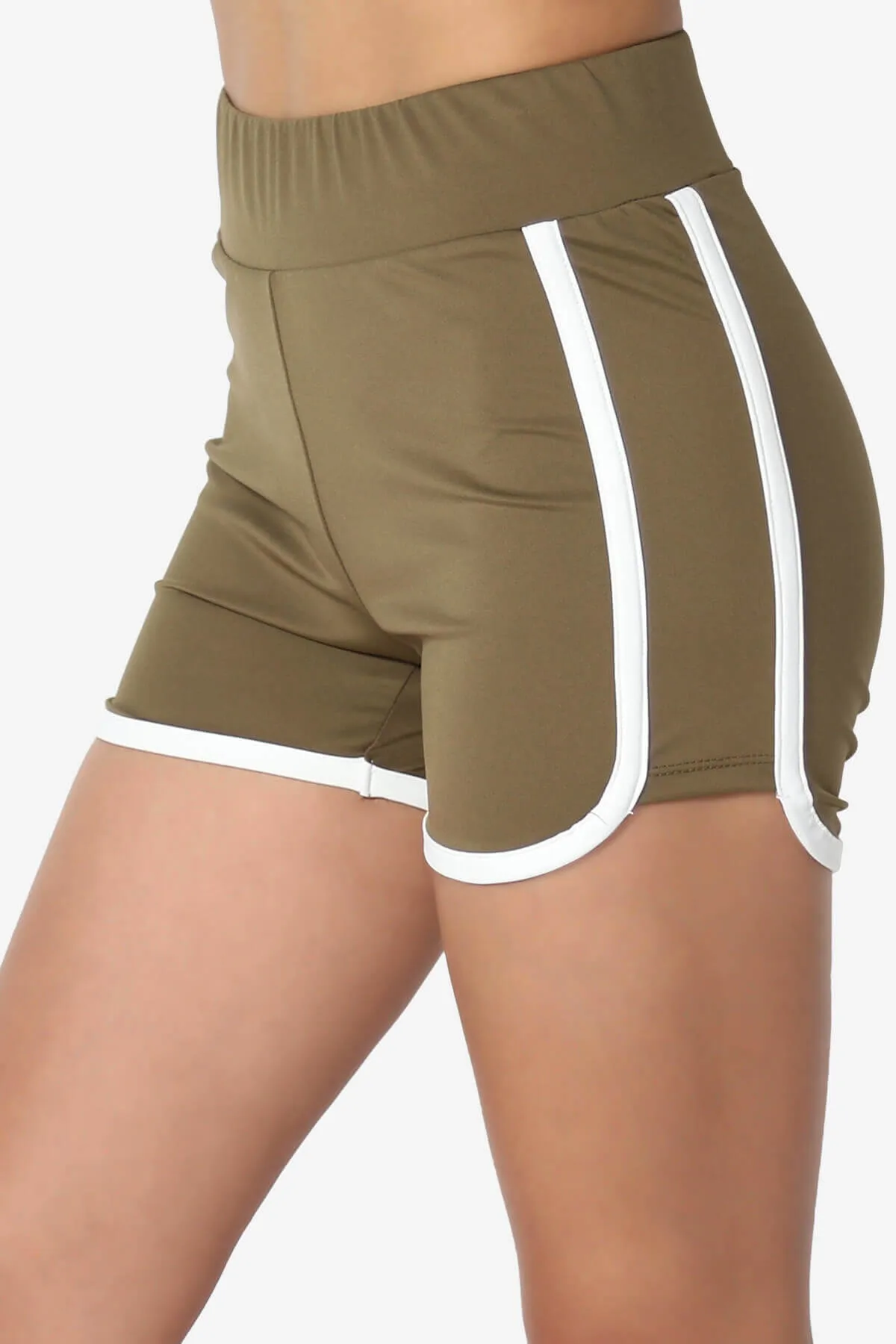 Dovie Athletic Contrast Trim Dolphin Shorts