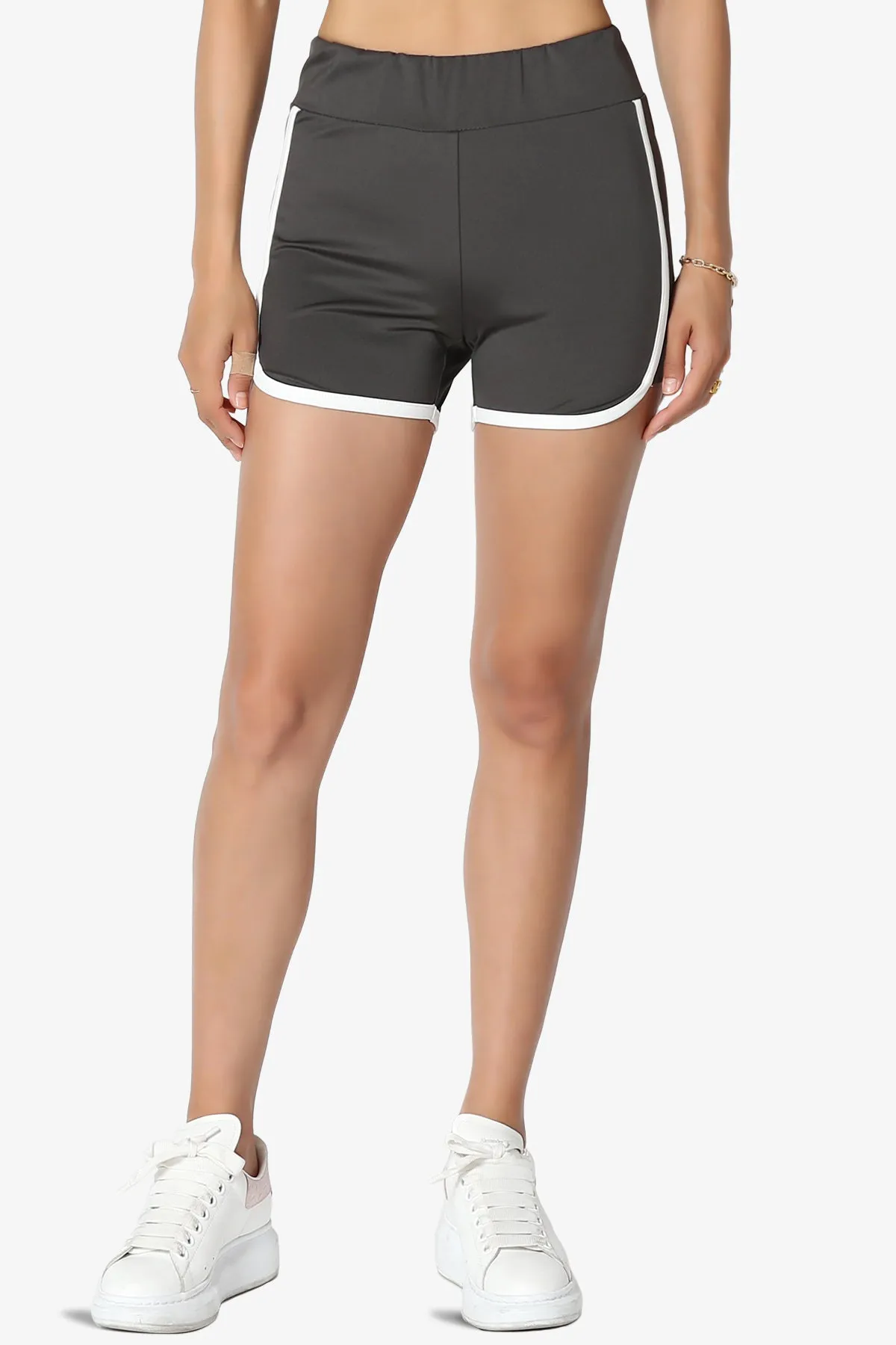 Dovie Athletic Contrast Trim Dolphin Shorts