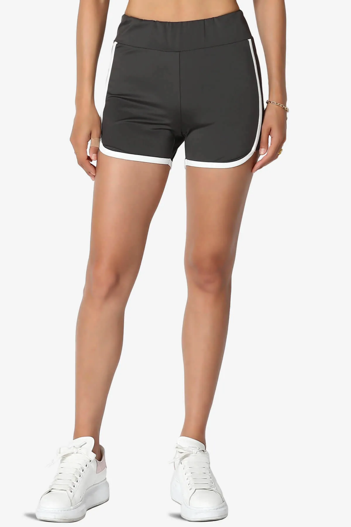 Dovie Athletic Contrast Trim Dolphin Shorts