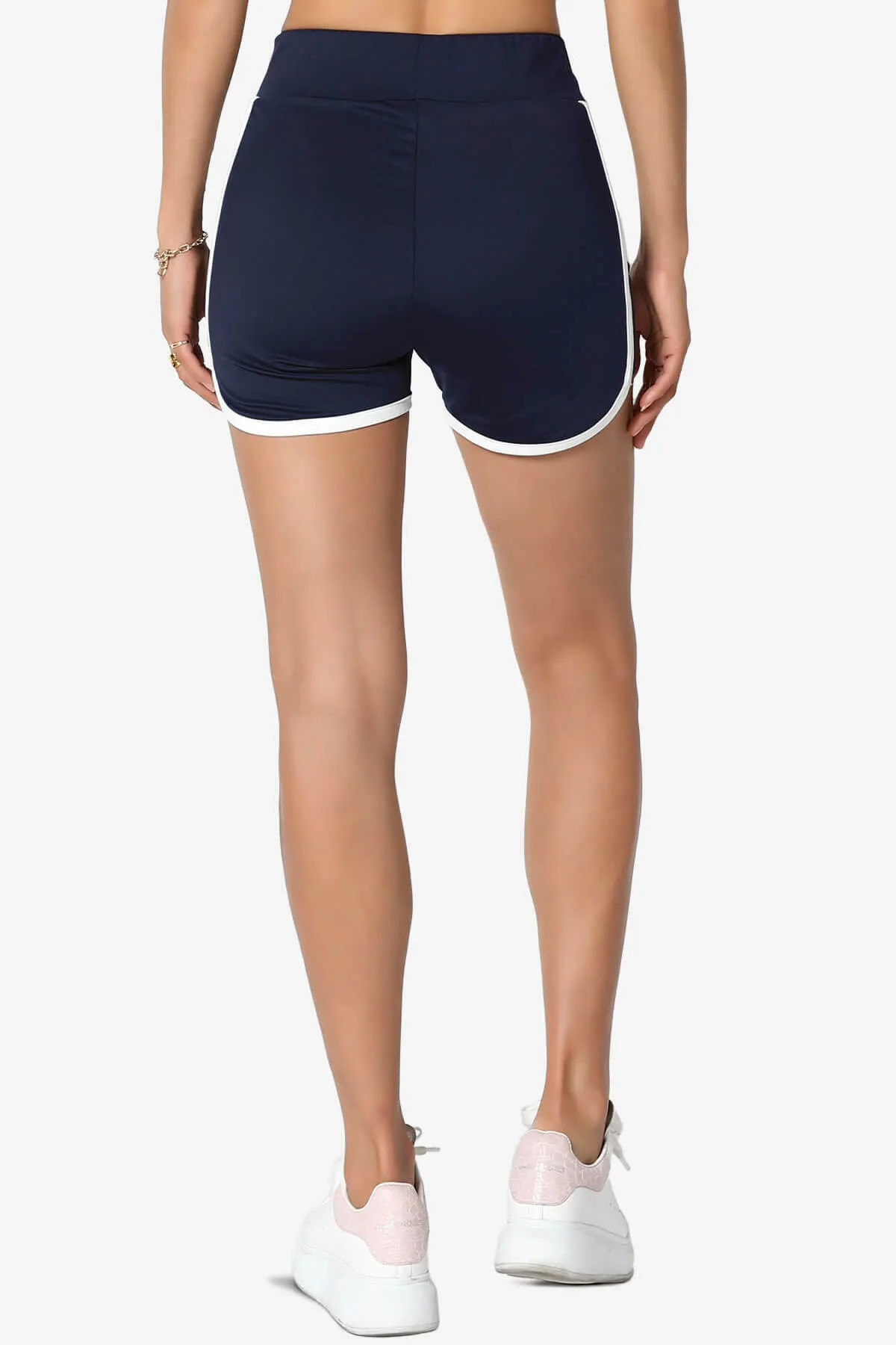 Dovie Athletic Contrast Trim Dolphin Shorts