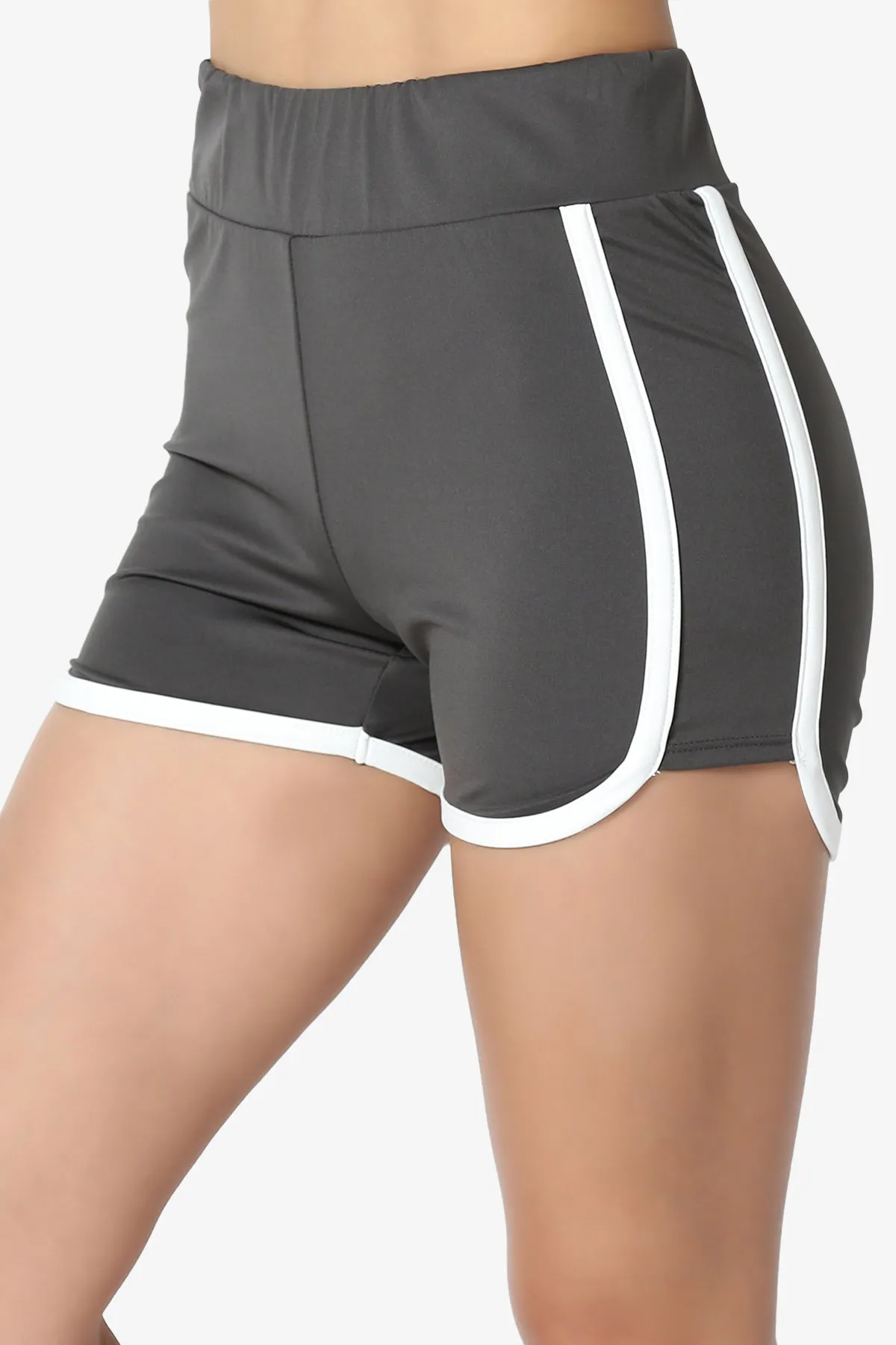 Dovie Athletic Contrast Trim Dolphin Shorts