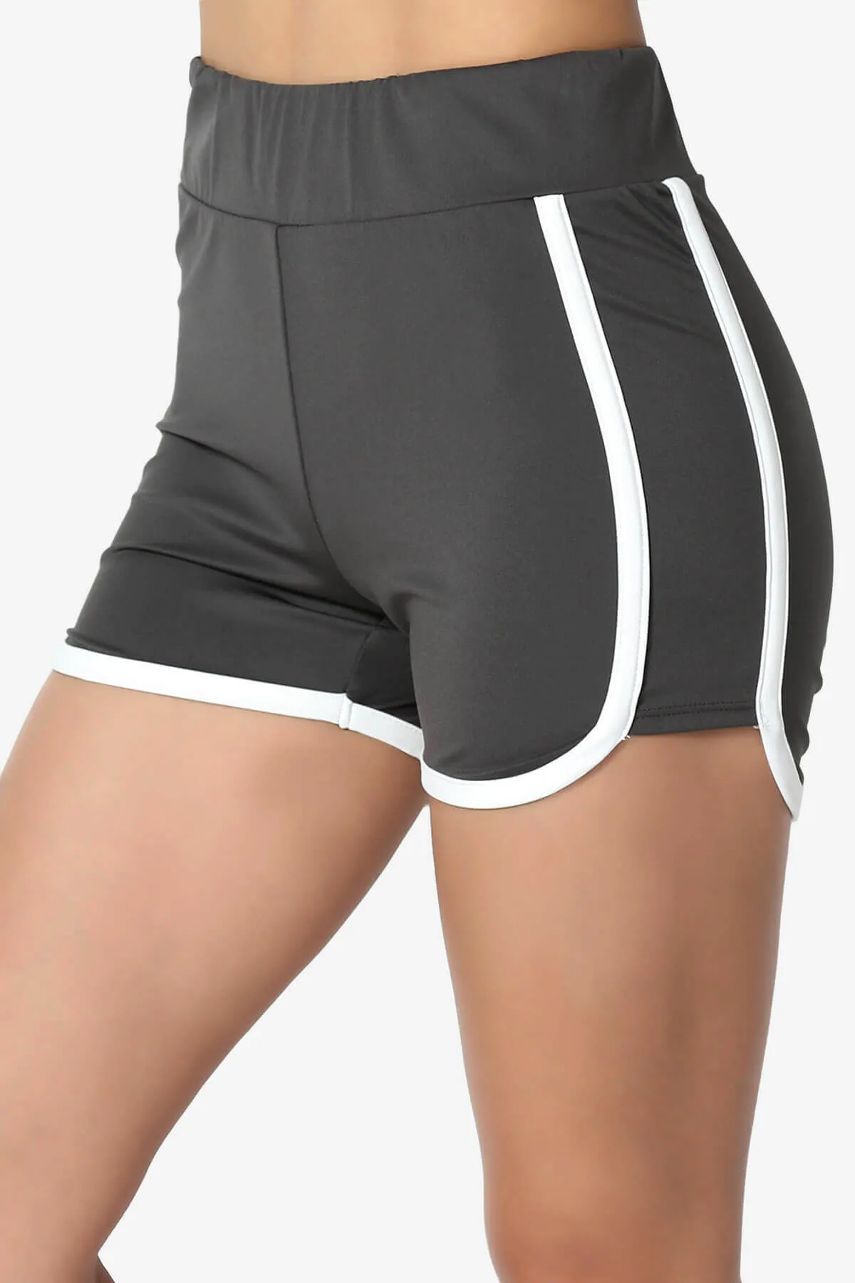 Dovie Athletic Contrast Trim Dolphin Shorts