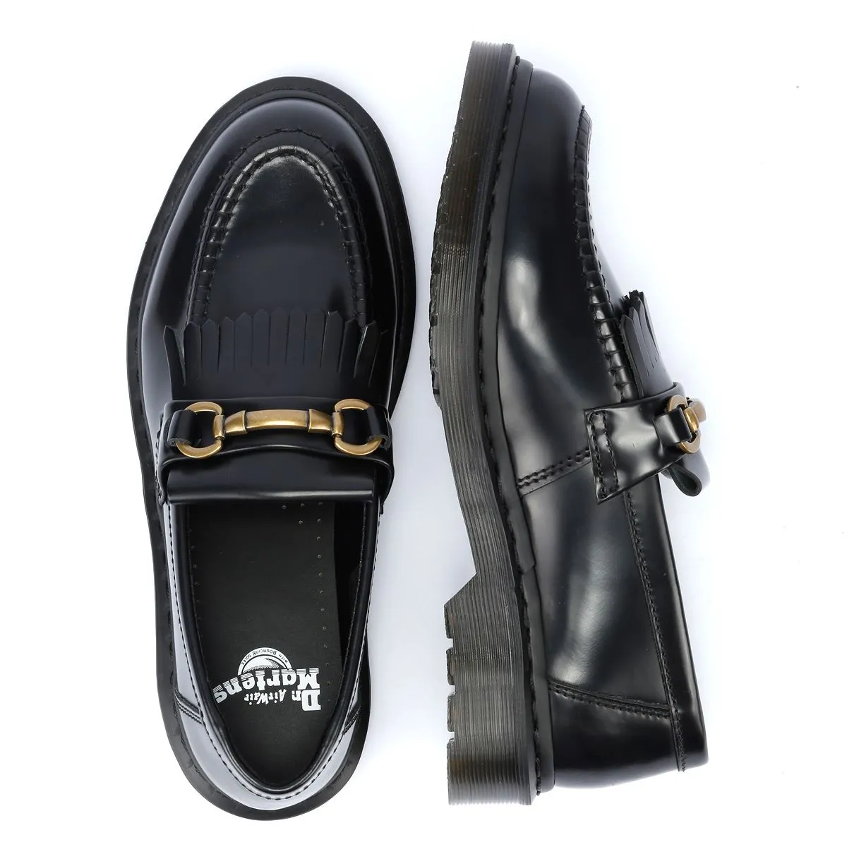 Dr. Martens Adrian Snaffle Black Leather Loafers