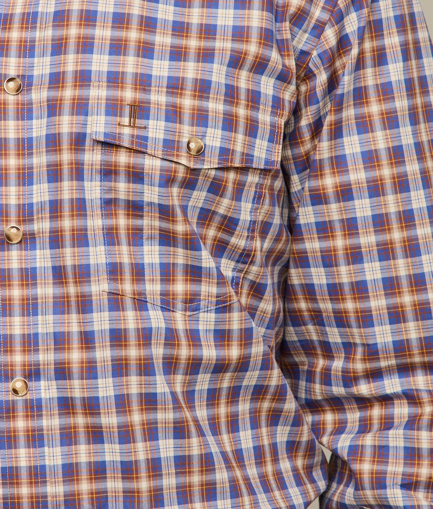 El Paso Plaids :: Blue/Brown Plaid