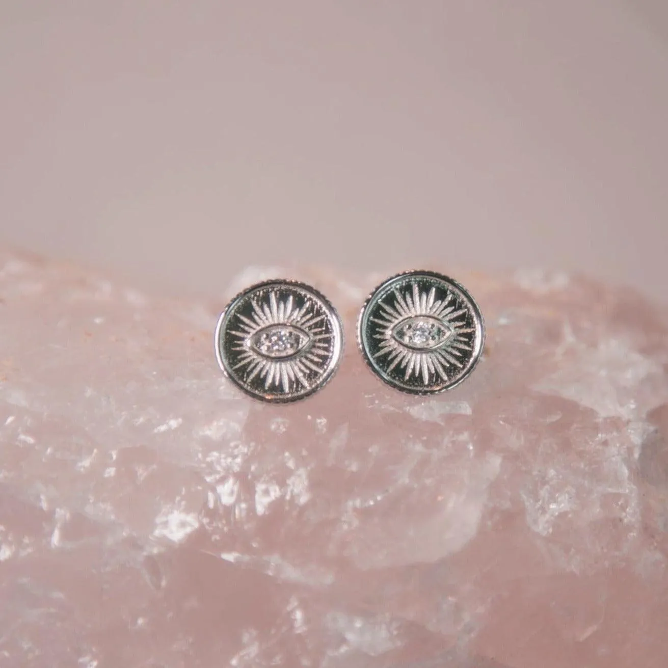 Elaxi Eye Stud Earrings | 925 Sterling Silver