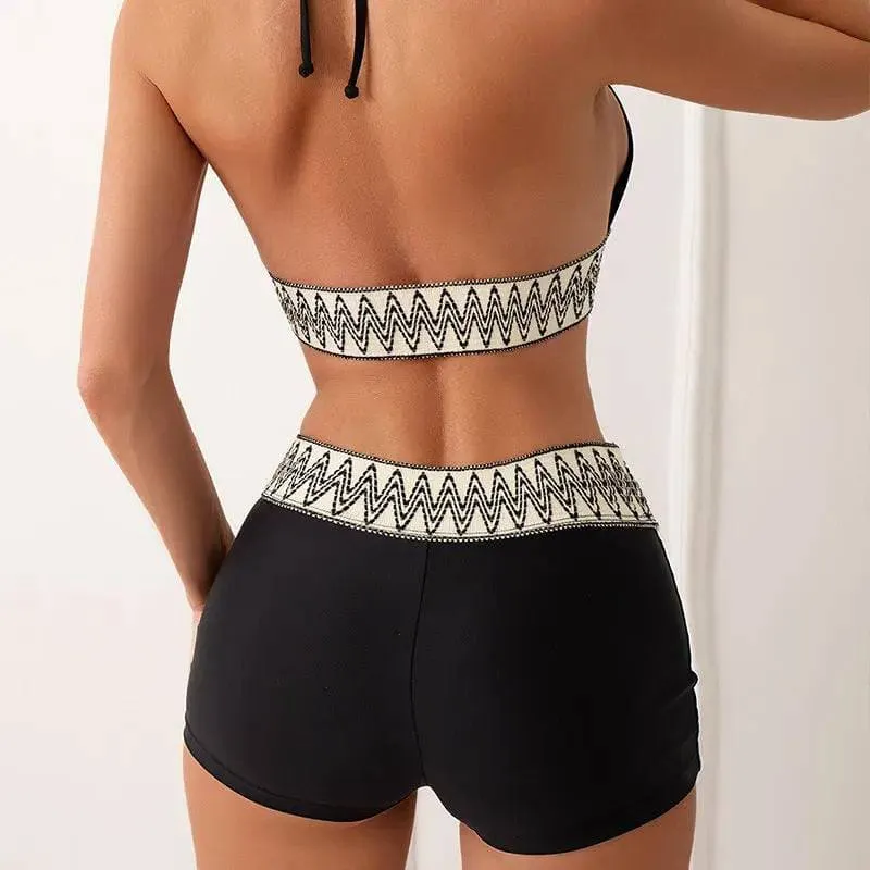 Fashionable Swimwear with High Waist Boxers for Comfort and Style