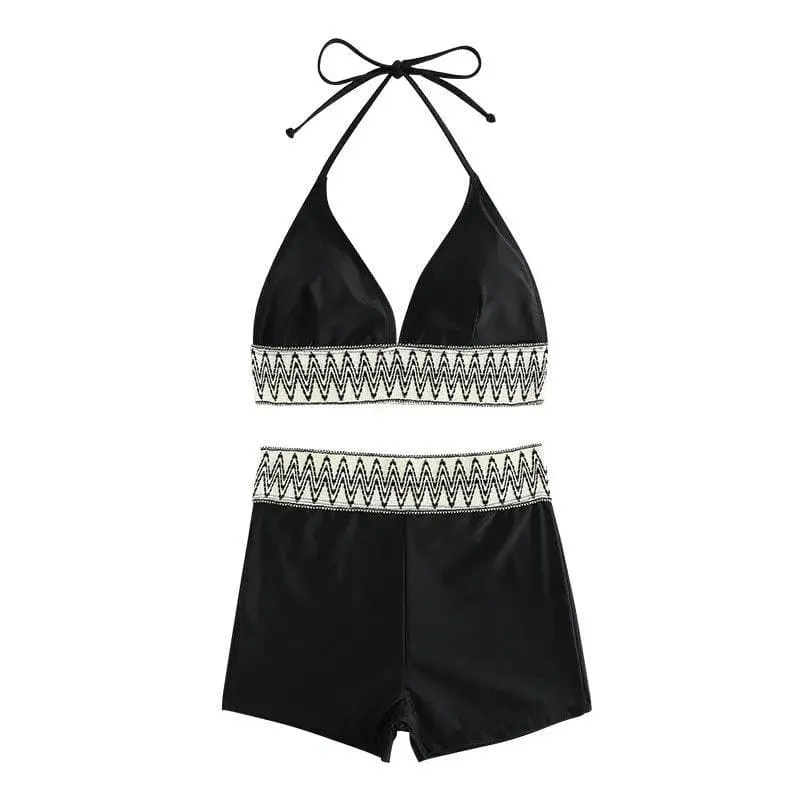 Fashionable Swimwear with High Waist Boxers for Comfort and Style