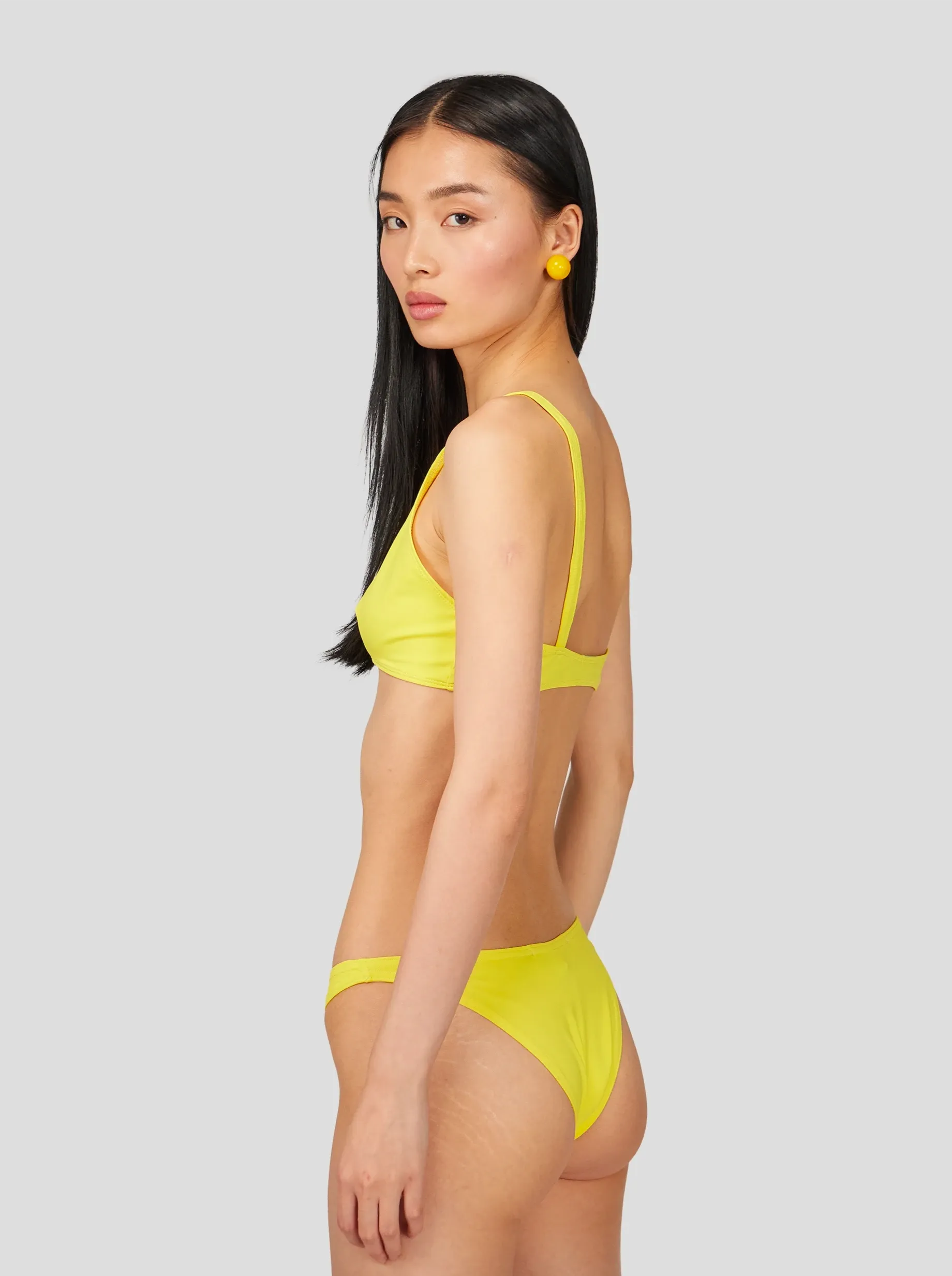 Gala Bottom Swimsuit in Yellow Arnica