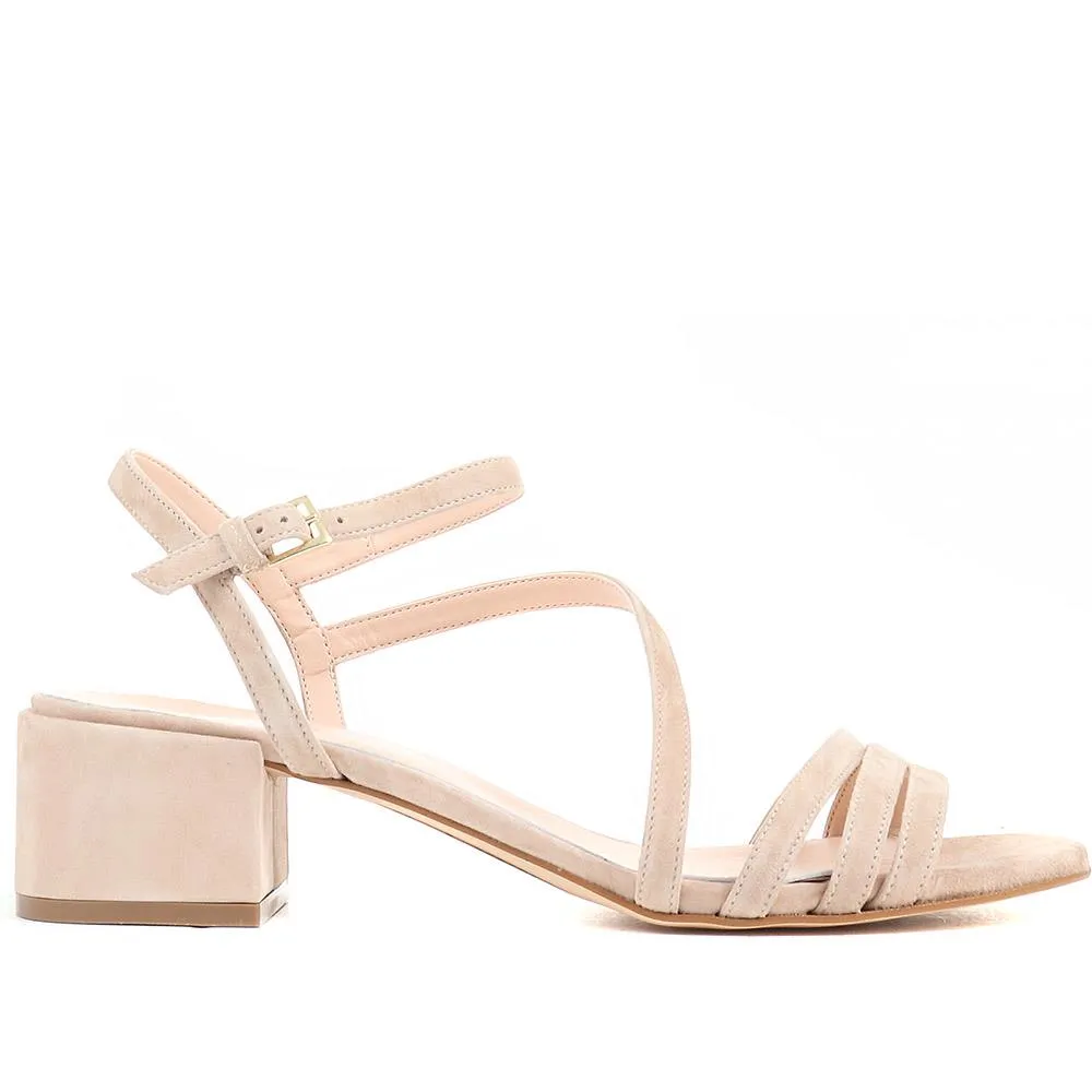 Ginette Low Strappy Block Heels - GINETTE / 323 606