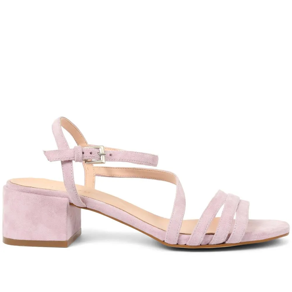 Ginette Low Strappy Block Heels - GINETTE / 323 606