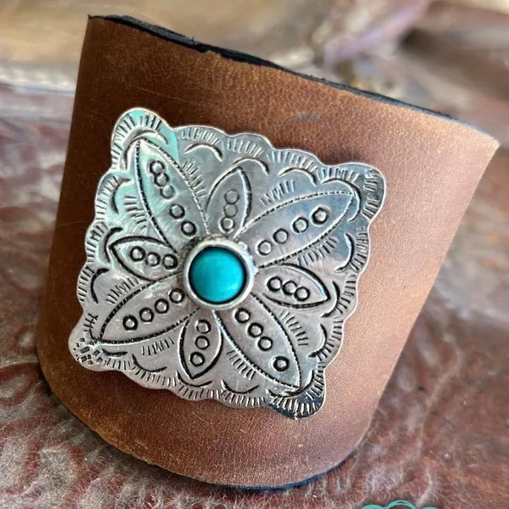 Gone Western Leather Cuff Bracelet