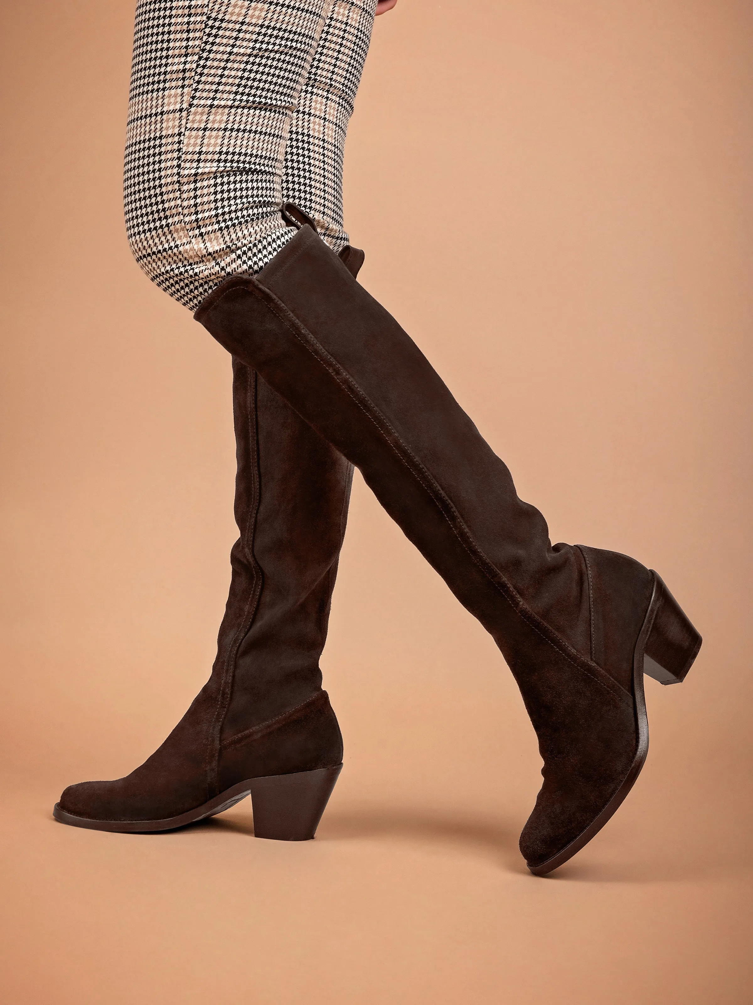 Heeled Belgravia - Chocolate Suede