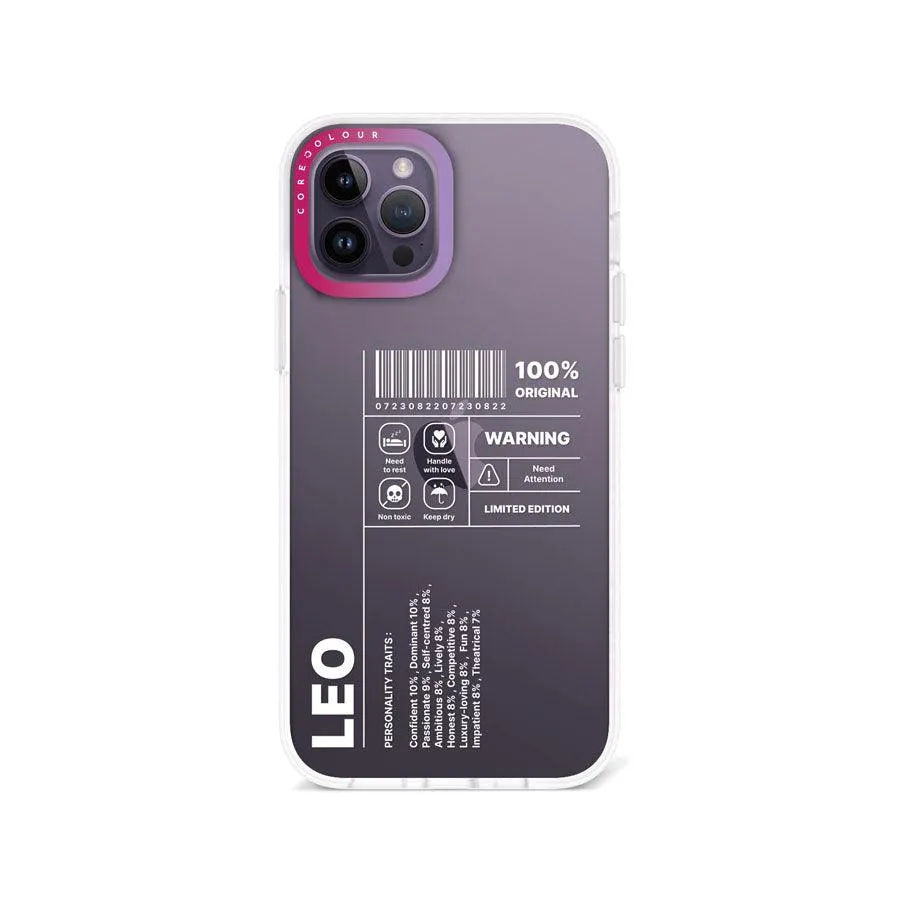 iPhone 12 Pro Warning Leo Phone Case