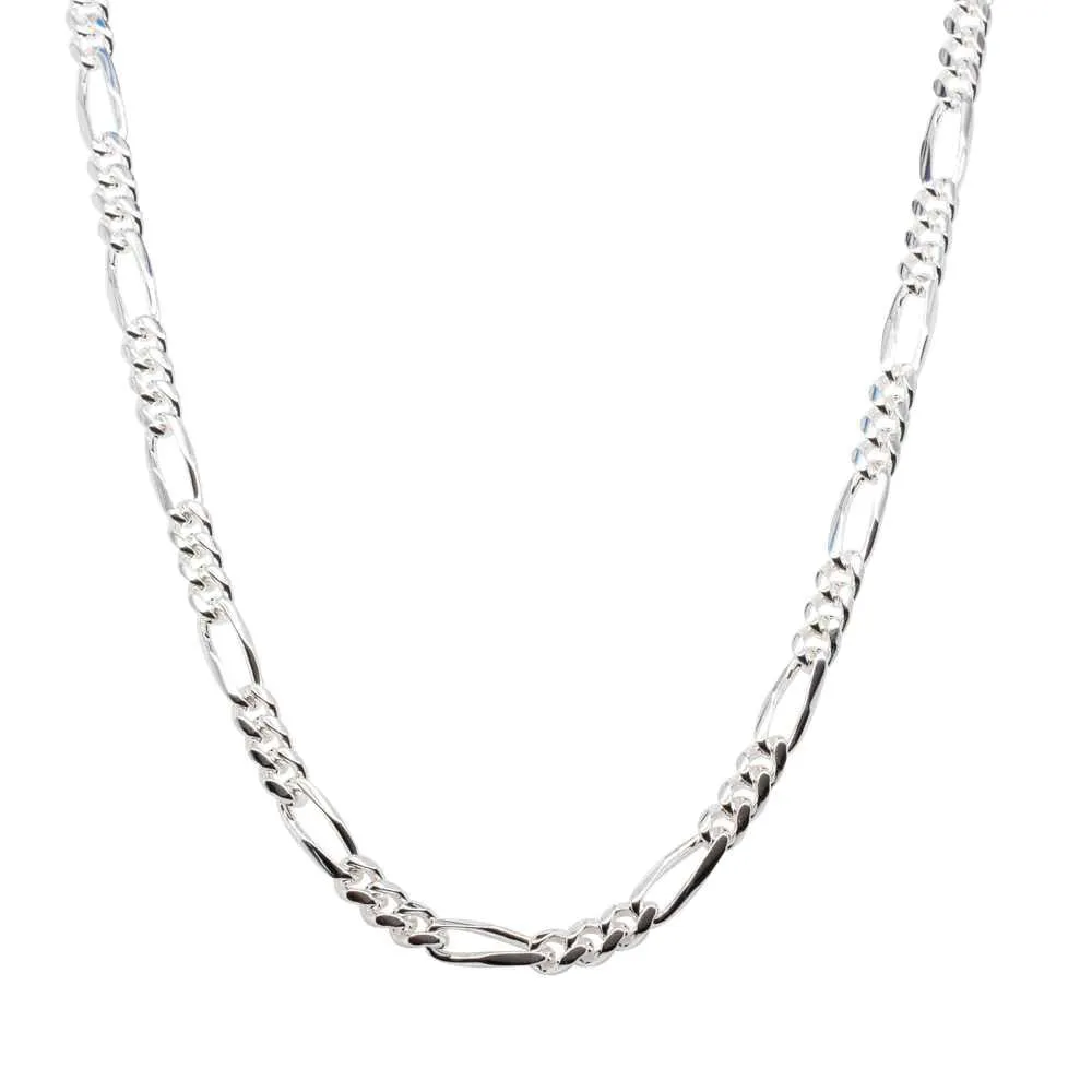 J Figaro Silver Chain For Men