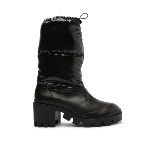 Joseane Up Nylon & Nappa Leather Bootie