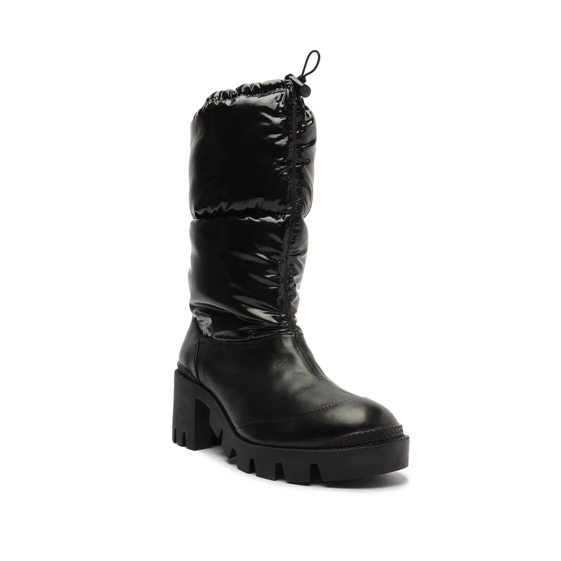 Joseane Up Nylon & Nappa Leather Bootie